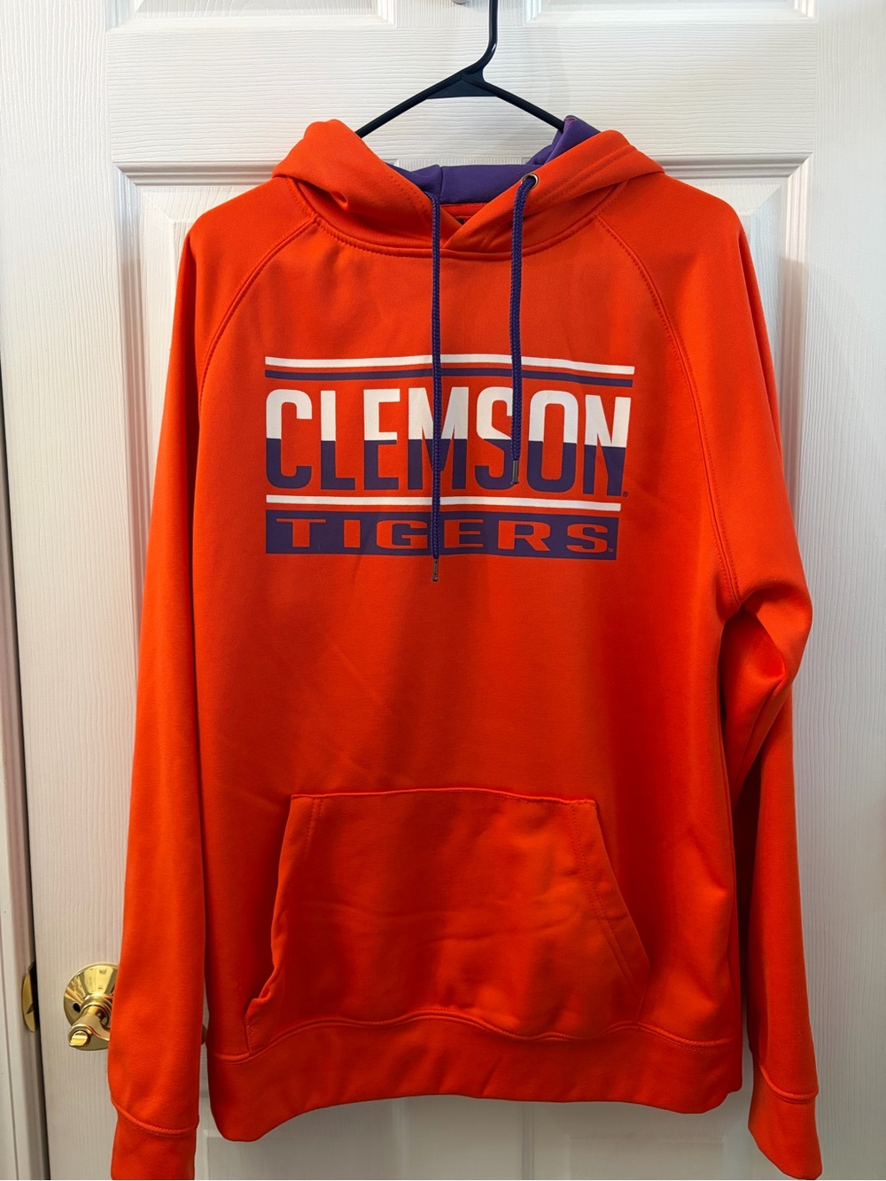 Colosseum Orange & Purple Clemson Tigers Hoodie